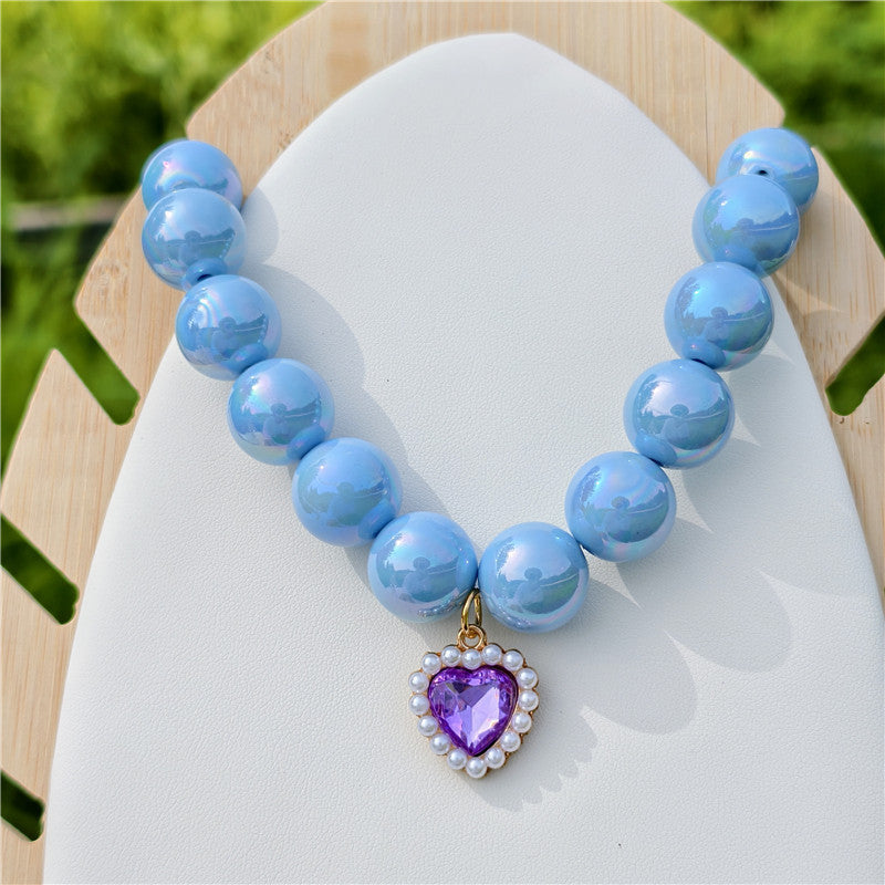 Chaîne sophisticée et adorable de collier de perles
