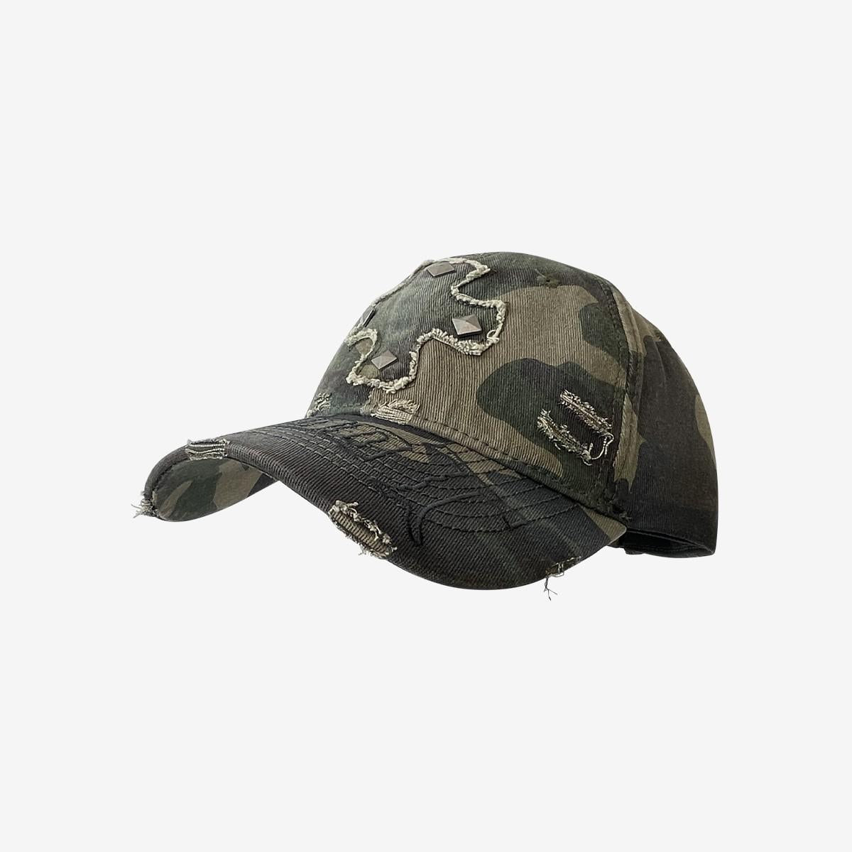 Casquette de base-ball avec rivets vintage et C style coréen