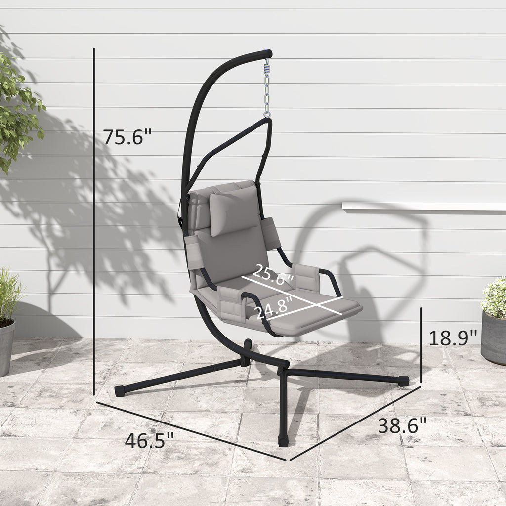 Chaise pivotante suspendue