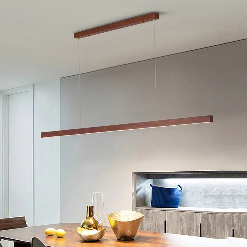 Minimaliste Un mot Log-style salle à manger Chandelier