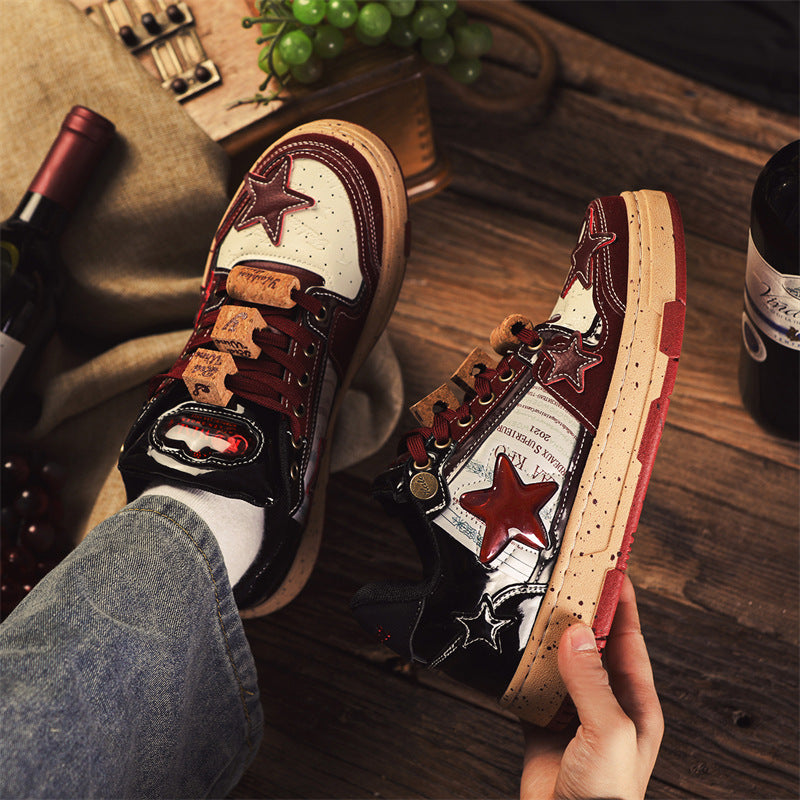 Star Pattern Sneakers Sport de design d'intérêt spécial pour les hommes Et les loisirs