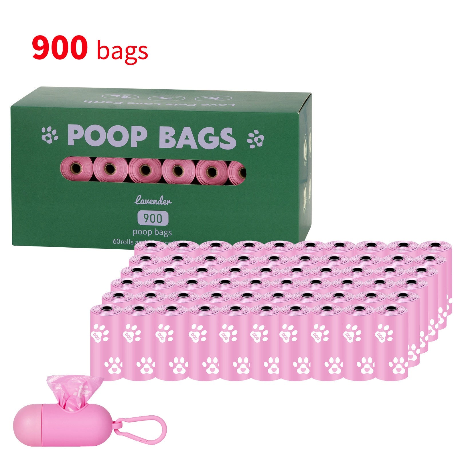 Poignée sac de déchets de chien EPI Vest Poop Sacs de ramassage Degradable Cat Litter Bag