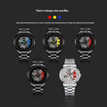 Homme Mode Tendance étrier de roue haute qualité étanche Quartz montre