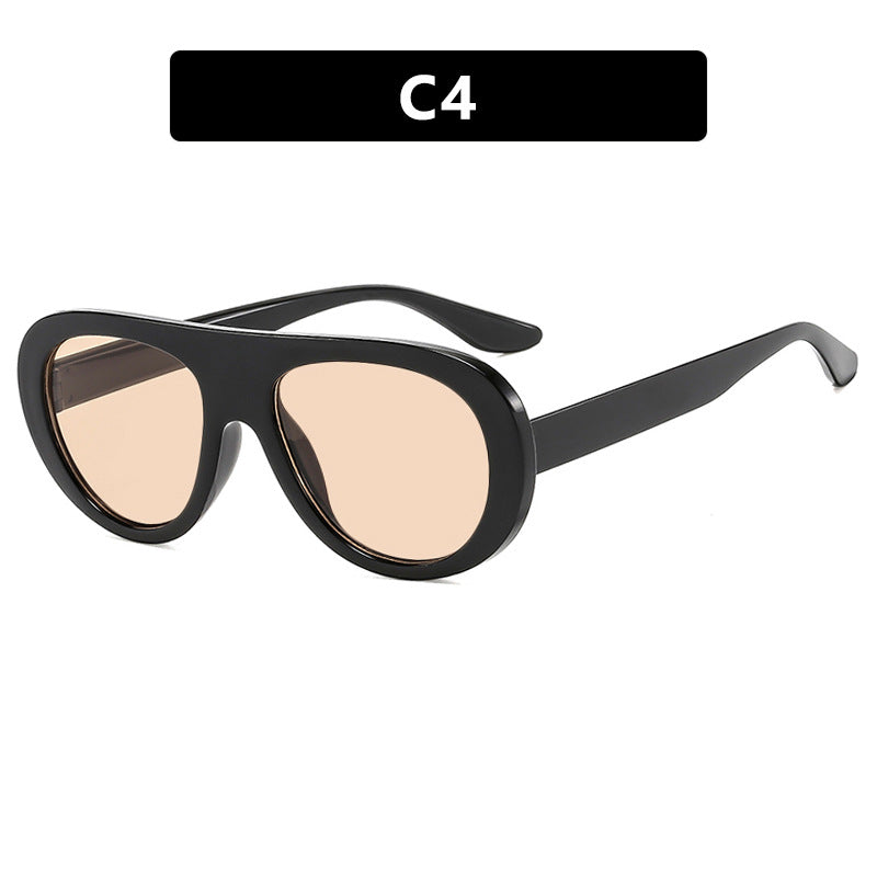 Lunettes de soleil de style grenouille pour femmes