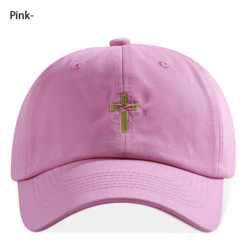 Religieux Christian Cross Bow Broderie Vintage Casual Unisexe Baseball Chapeau de papa