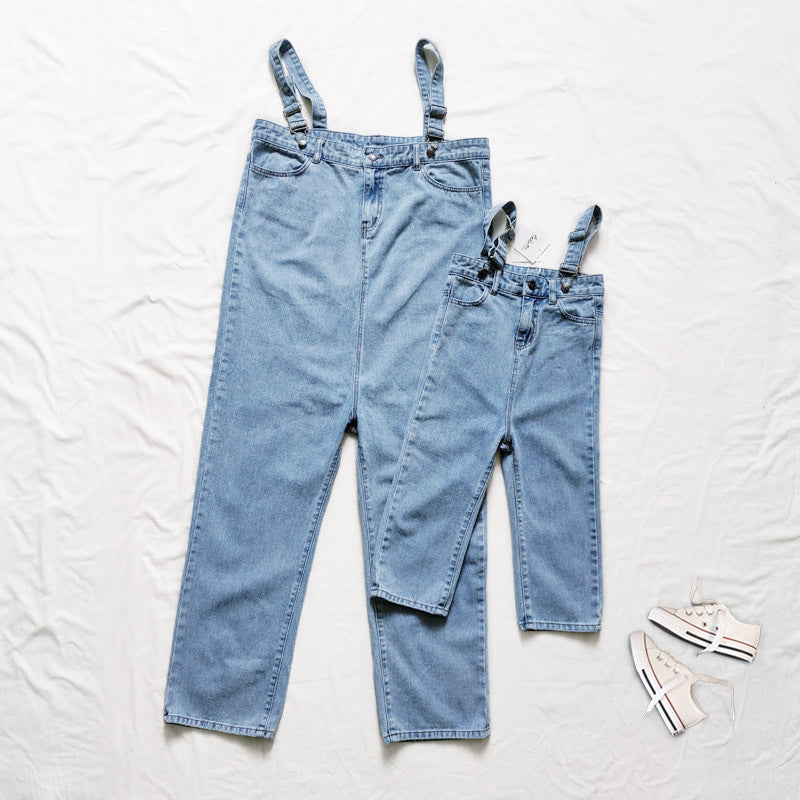 Style coréen Loose High Waist Large Instep Strappy Jeans