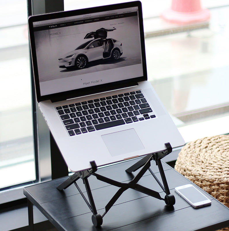Support d'ordinateur de bureau portatif et pliable