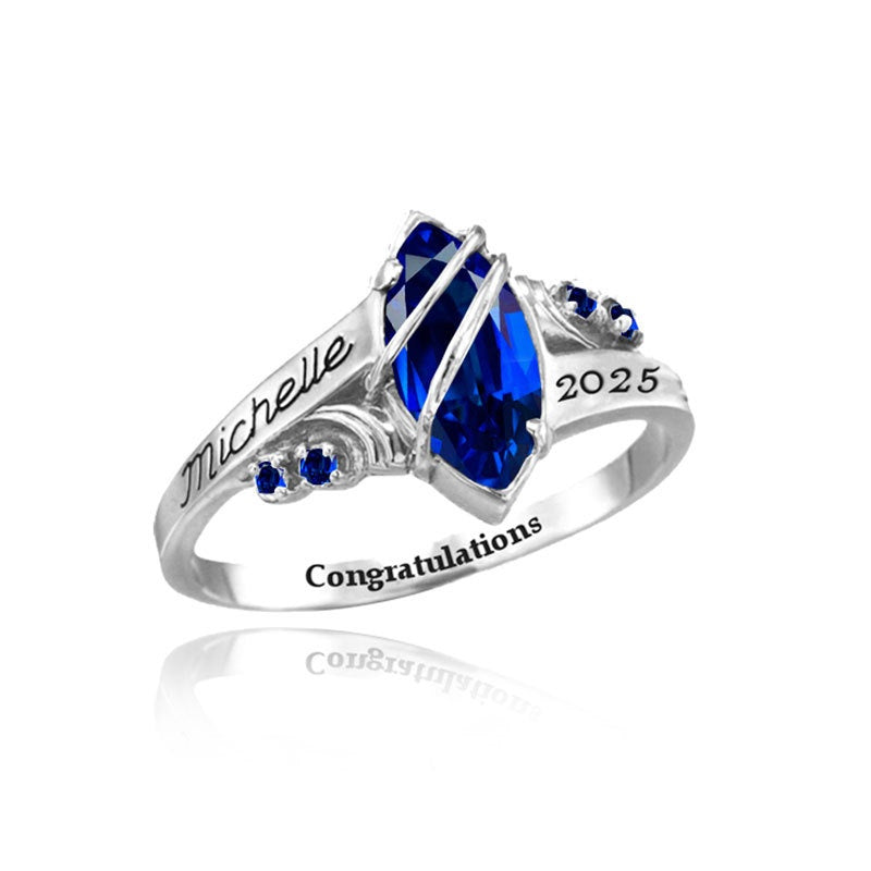 Bague en argent sterling personnalisée