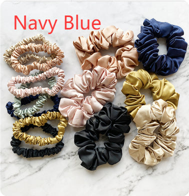 22mm High-end Heavyweight Silk Hair Tie design français sans couture