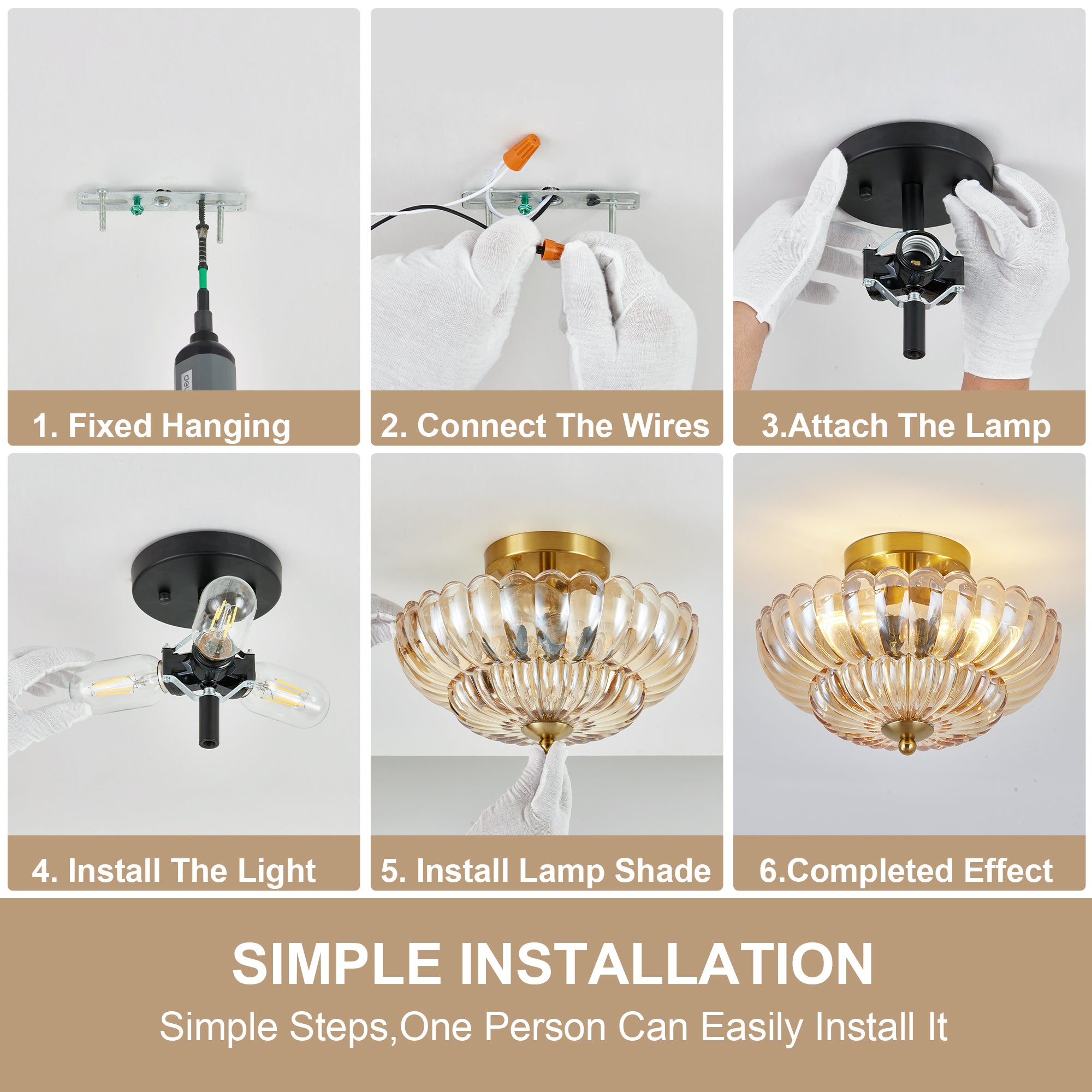 11.8 pouces Semi Flush Mount Plafond lumière