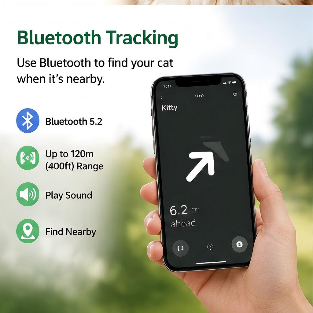 Cat GPS Tracker for finding my & Android Find Hub