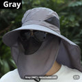 Visière à écran solaire avec grande brim-gray-1 pièce