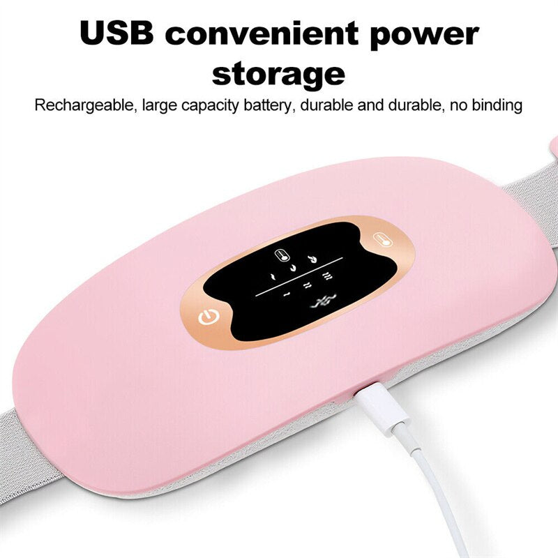 Ceinture de coussinet de vibration pour le chauffage électrique pendant la période de soulagement de la douleur Crampes US