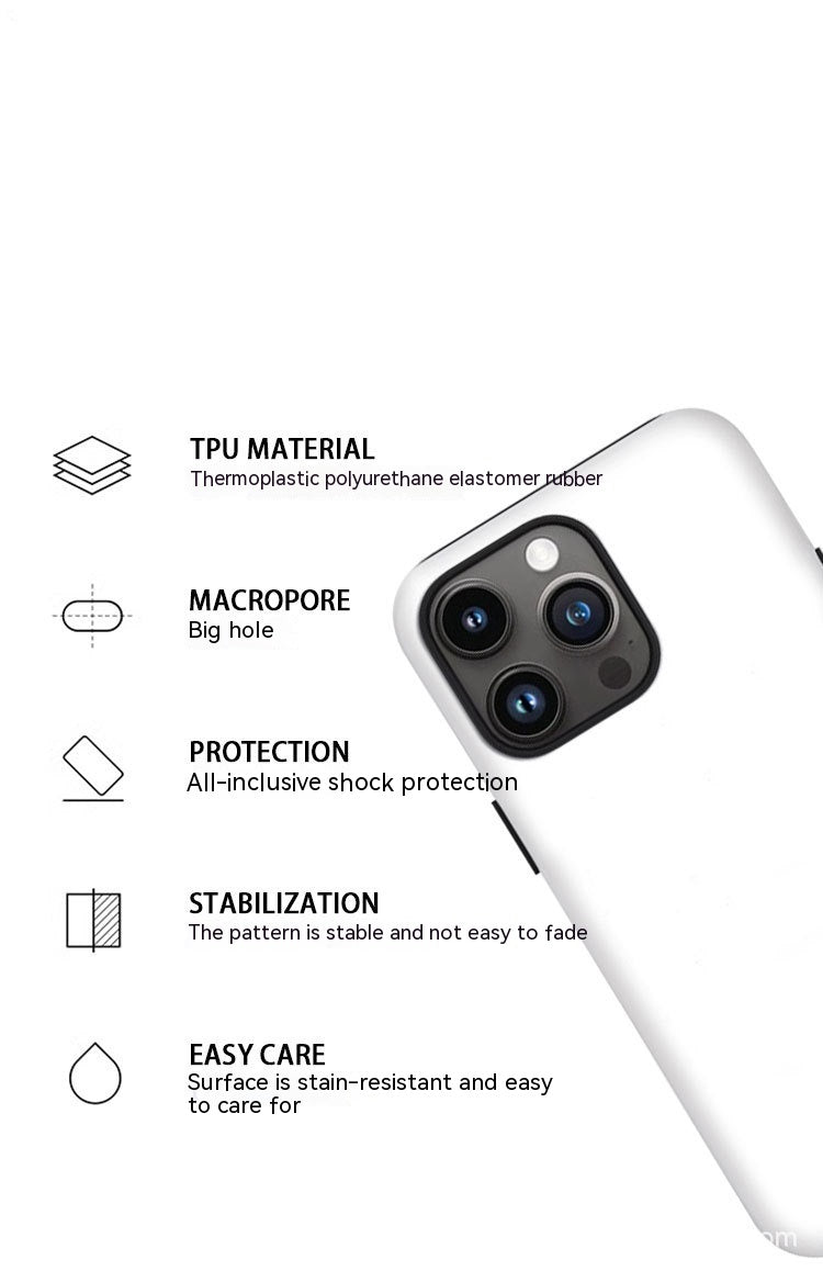 Coffret de téléphone complet à bords de films ronds