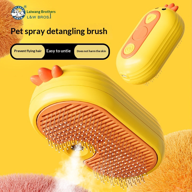 Peigne de pulvérisation pour animaux de compagnie pour enlever la fourrure et le bain de massage nécessaire