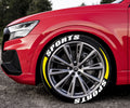 SPORTS Auto Moto Tire lettre Sticker Pvc en caoutchouc Style de voiture Modification Roue