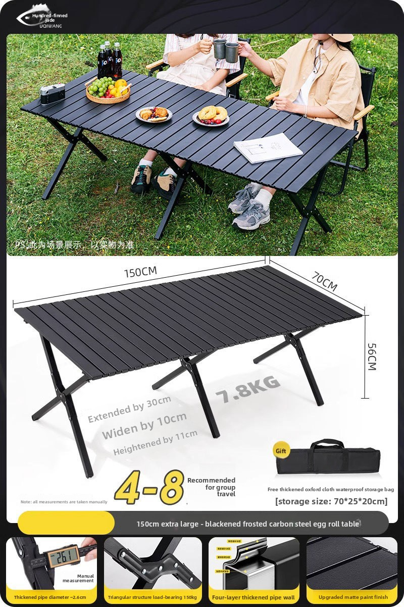Outdoor folding table