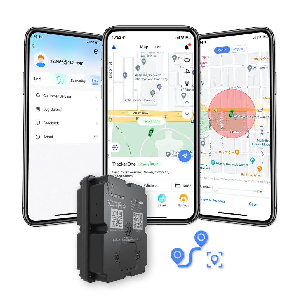 Batterie longue 4G GPS Véhicule Tracker - Jusqu'à 30 jours en attente