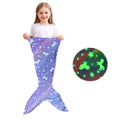 Sirène pour enfants Sac de couchage lumineux Couverture de couchage double face