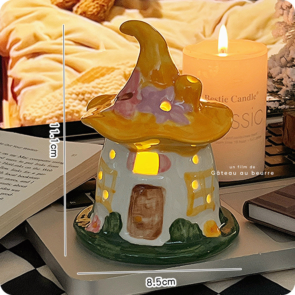 Magic House Night Light Cadeau d'anniversaire pour les femmes Ornement en céramique