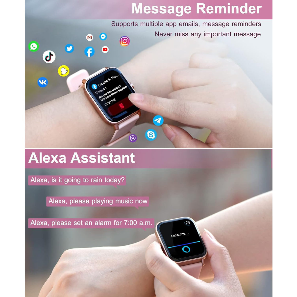 Smartwatch multi-fonctionnel en mode sport