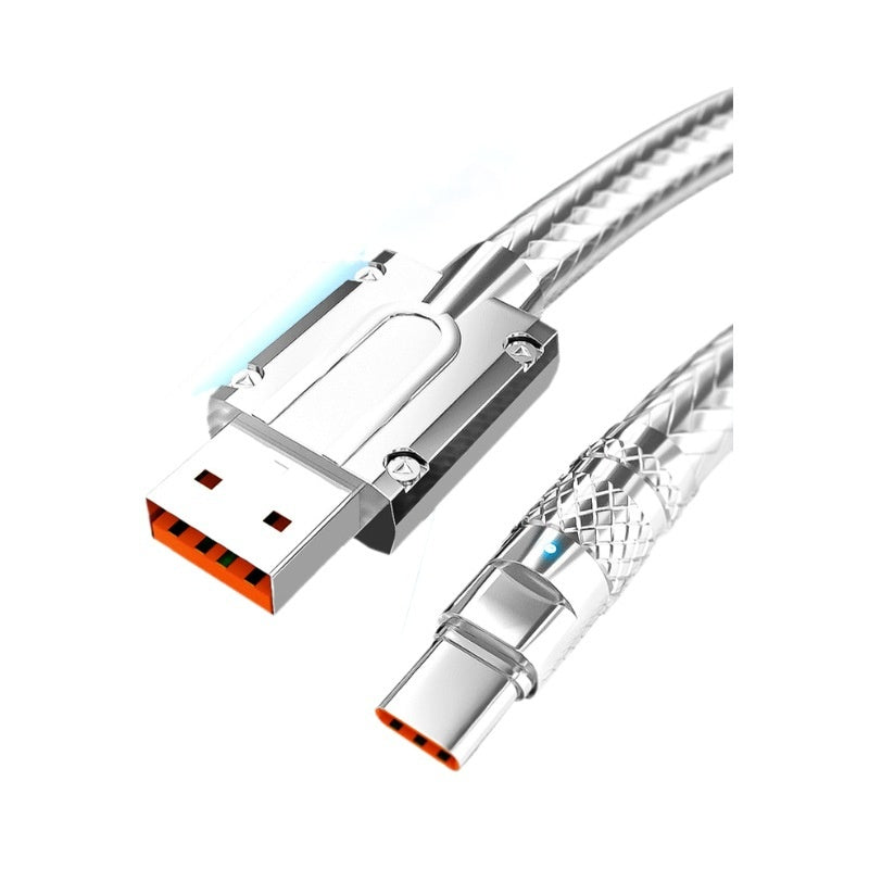 Type C Câble de données argent CCC Certification Super Fast Charge 6A