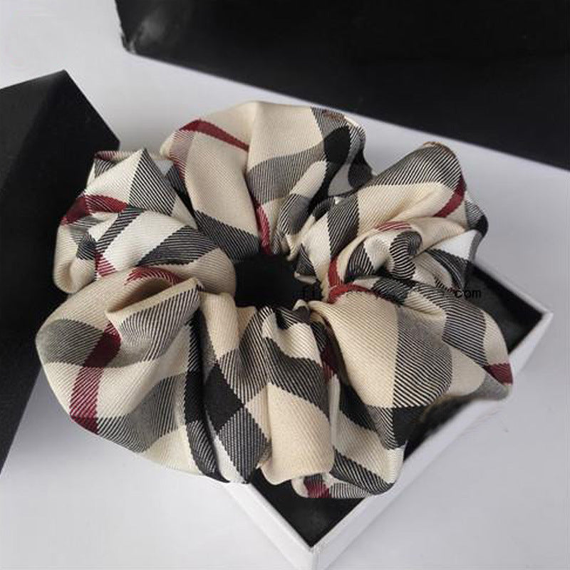 Tissu de plaid Bande de cheveux épaisse Haut de la tête
