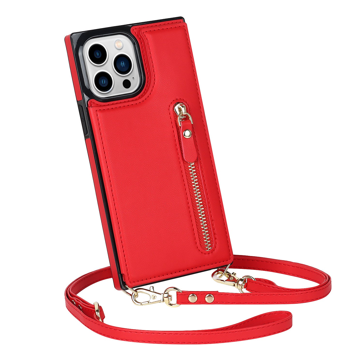 Sangle d'épaules transversales Flip Card Zipper Protection Shell