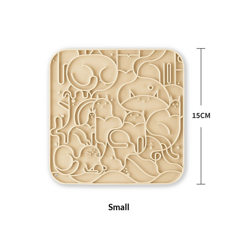 Tapis pour animaux de compagnie en silicone pour le collage