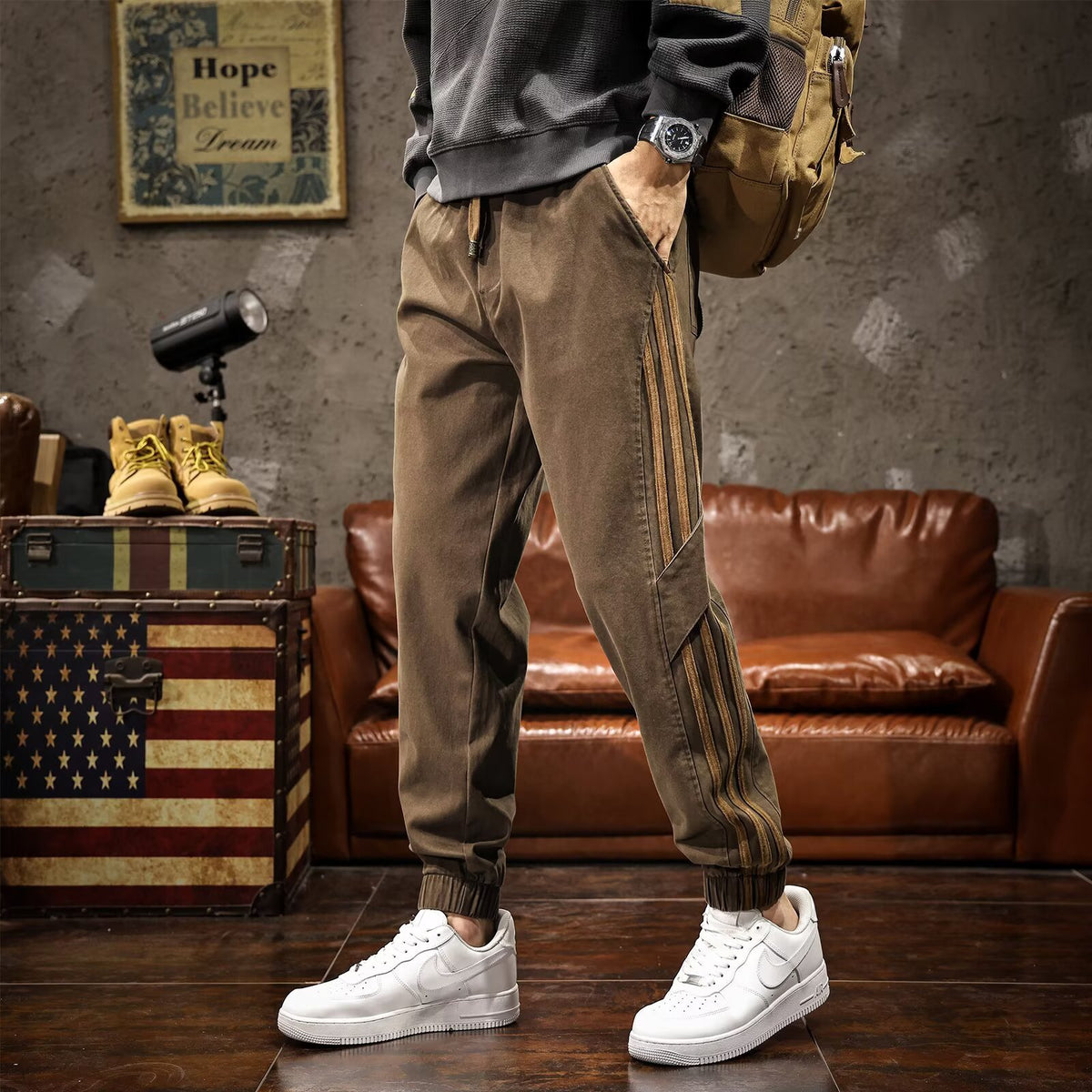 Pantalons de serrage à cheville tendance pour hommes