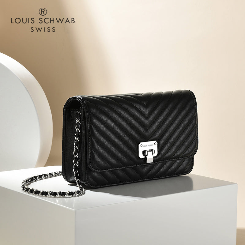 Sac à main pour femme Louis Schwab Sac à bandoulière simple Accessoire pour corps croisés élégant et soph