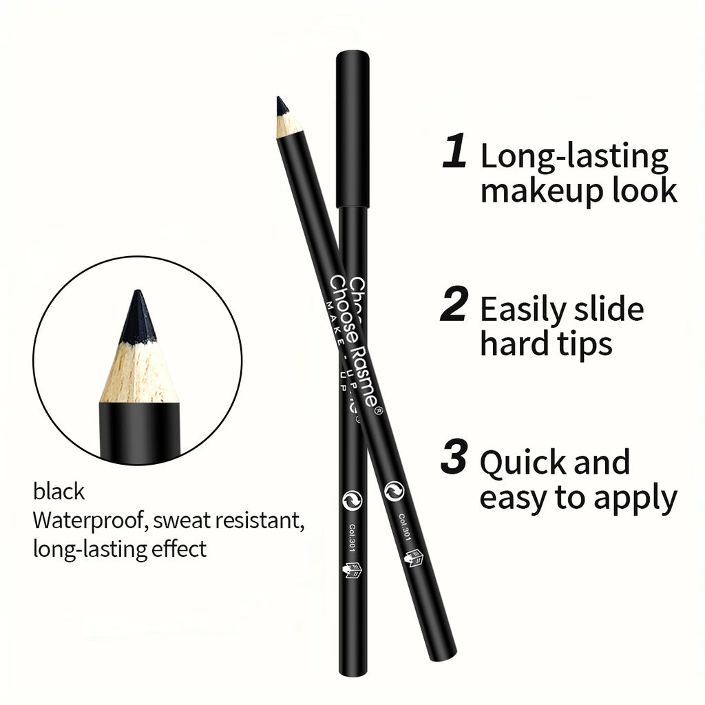 Brode en bois noir Eyelinersmooth Intensément pigmenté Ultra-fine longue durée imperméable Et