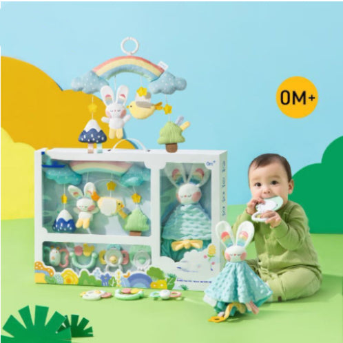 Nouveau-né Apaisant Rattle Teether Baby Éducation précoce Jouet éducatif Cadeau