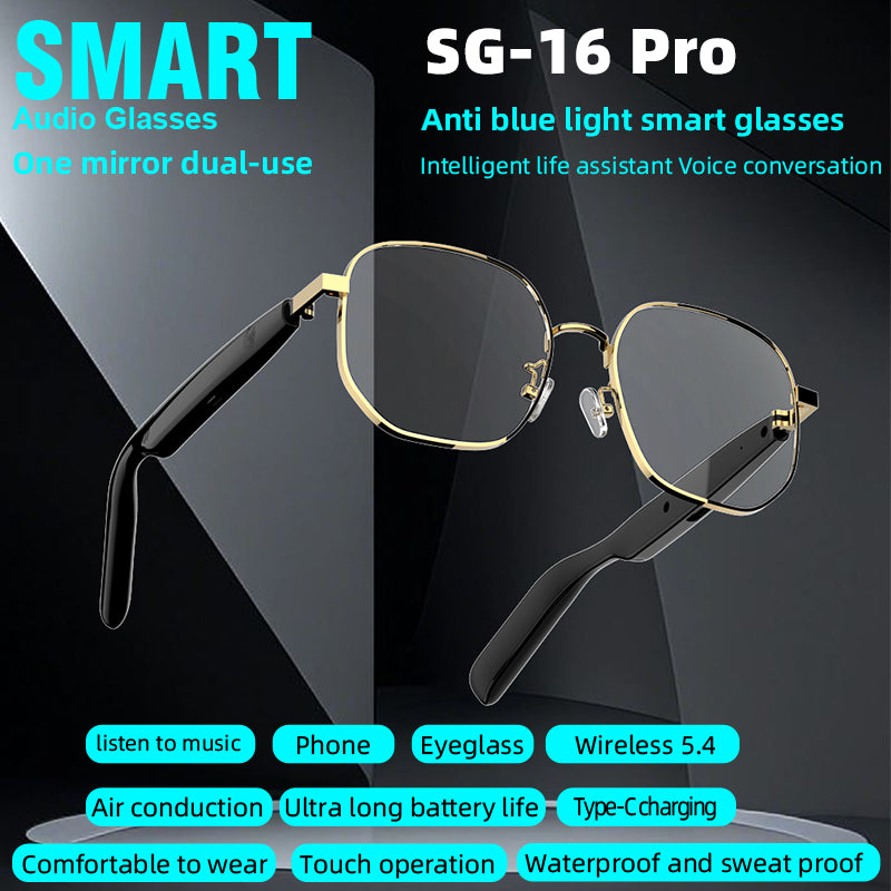 Smart Glass Smart Eyewear Étape dans le monde Verres résistants aux UV haute définition HIFI S