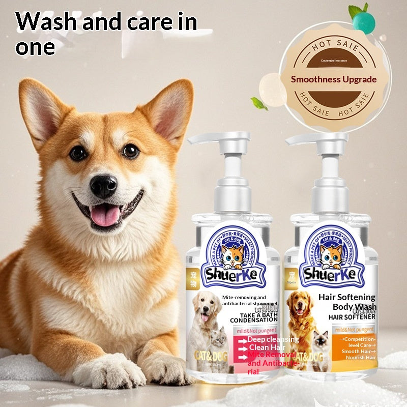 Antibacterial and Deodorizing Pet Shampoo for Cats and Dogs