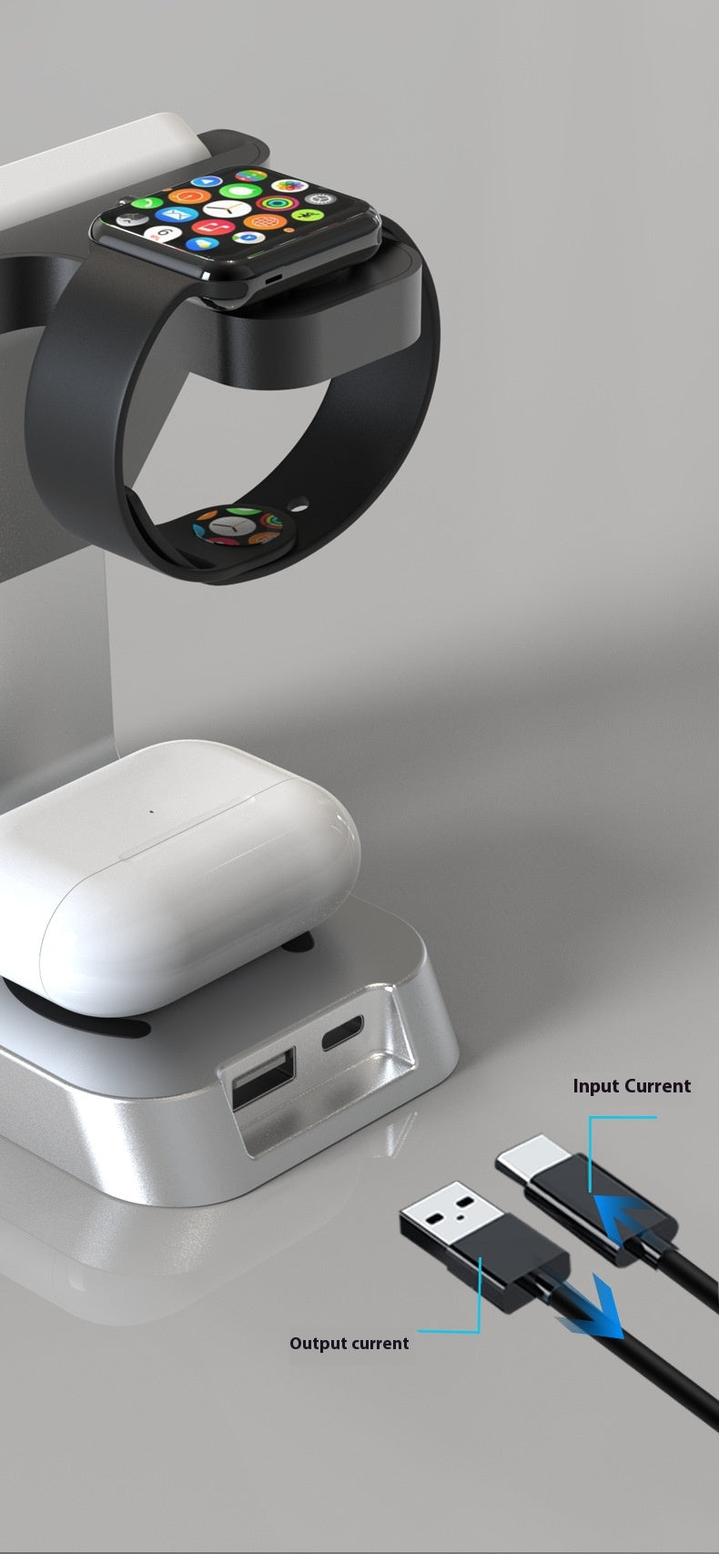 Chargeur sans fil multifonctionnel six en un