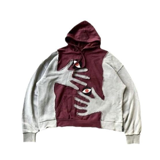 American Euro Style Street Fashion Trend Retro impression 3D Pull-over à capuche pour les hommes et
