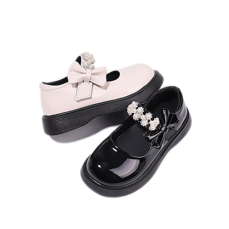 Léger Design Chaussures en cuir de fille d'enfant Été Mensées Robe Sparkle Princesse Sh