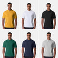 Polo anti UV homme à séchage rapide, manches courtes, col rabattu