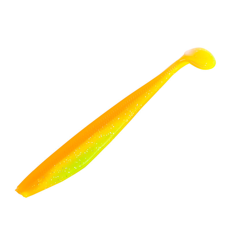 T-tail bicolore Bionic doux Lure avec l'odeur de poisson