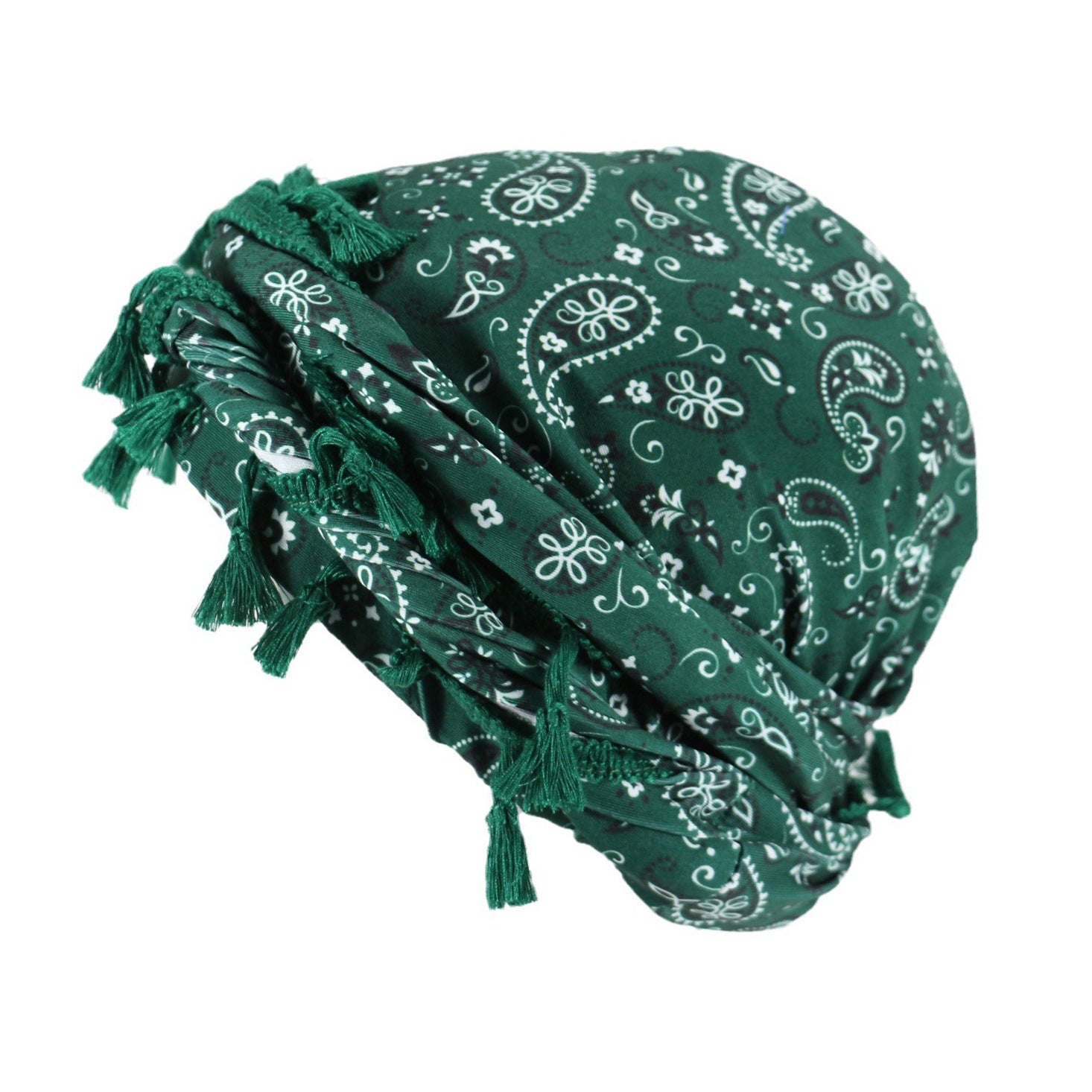 Sports de plein air Paisley Turban Hat Cashew Flower Print Turban Hip-hop Hip-hop Twist