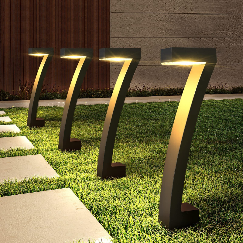 Solar Pathway Lights Outdoor Garden Walkway Landscape Decor Lampe LED Bright