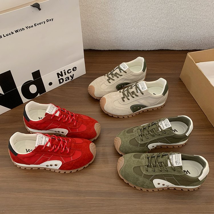 Femmes Rugged Lug Sole Outdoor Style Retro Sneakers