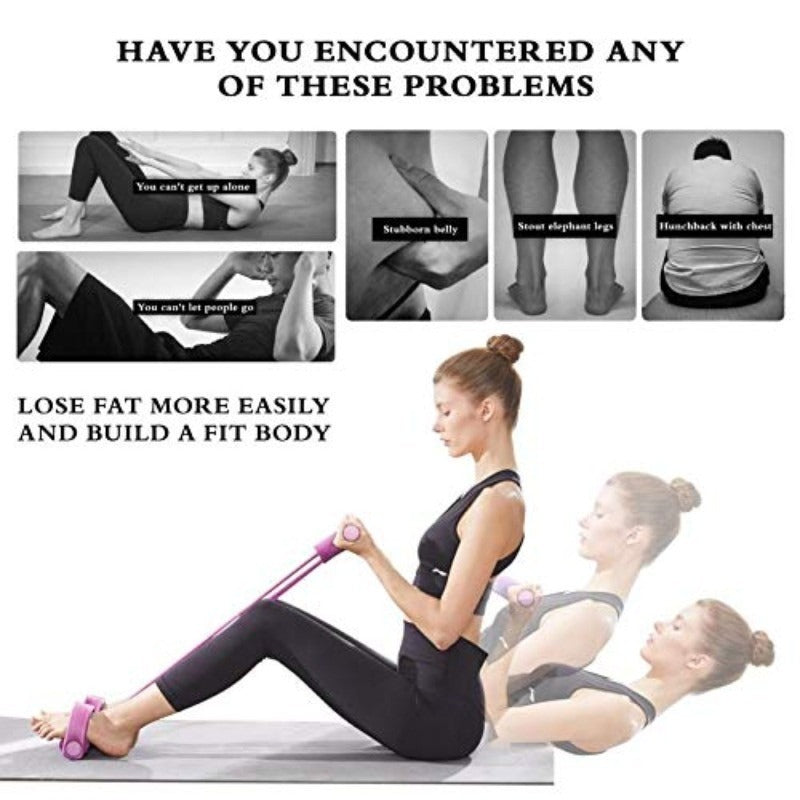 Courroie de tension multi-fonctions 6Tube Gym fitness Pied Pedal Exercise Pull Band Nouveau