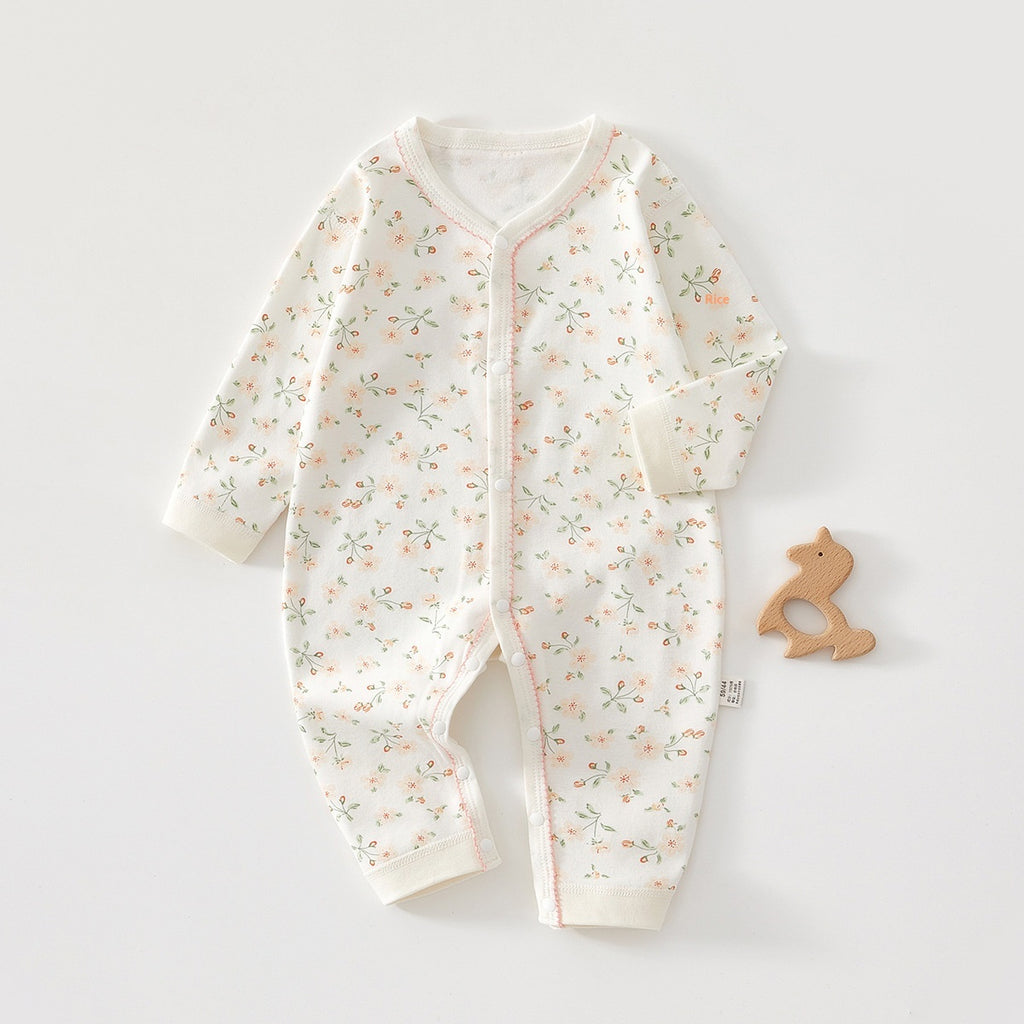 Costume de bébé à manches longues en coton pur