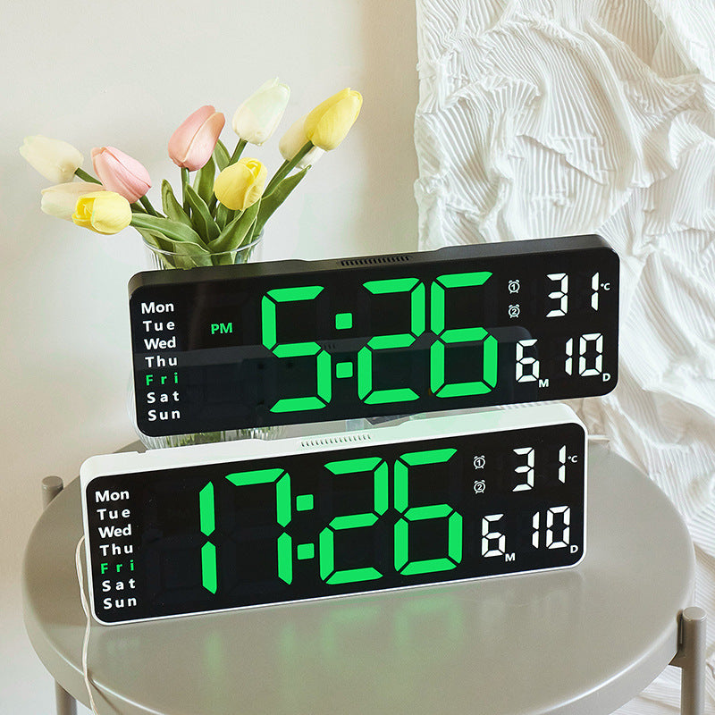 13 pouces simple assis et pendu double usage horloge salon grande police