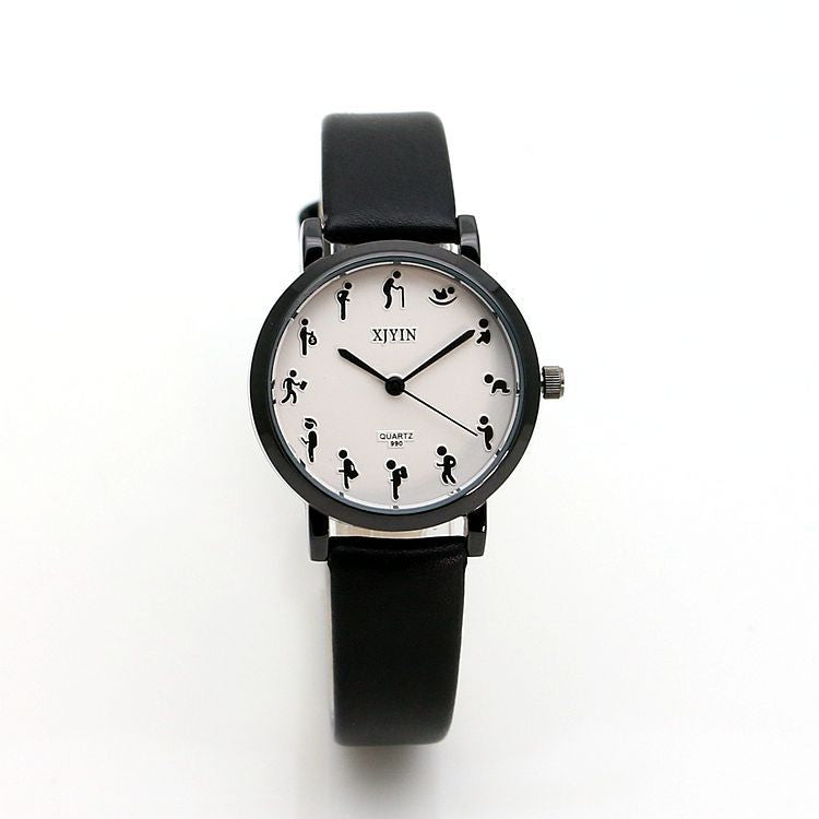 Mori Personality Scale Quartz Montres Mode Petit Kit Hommes et Femmes