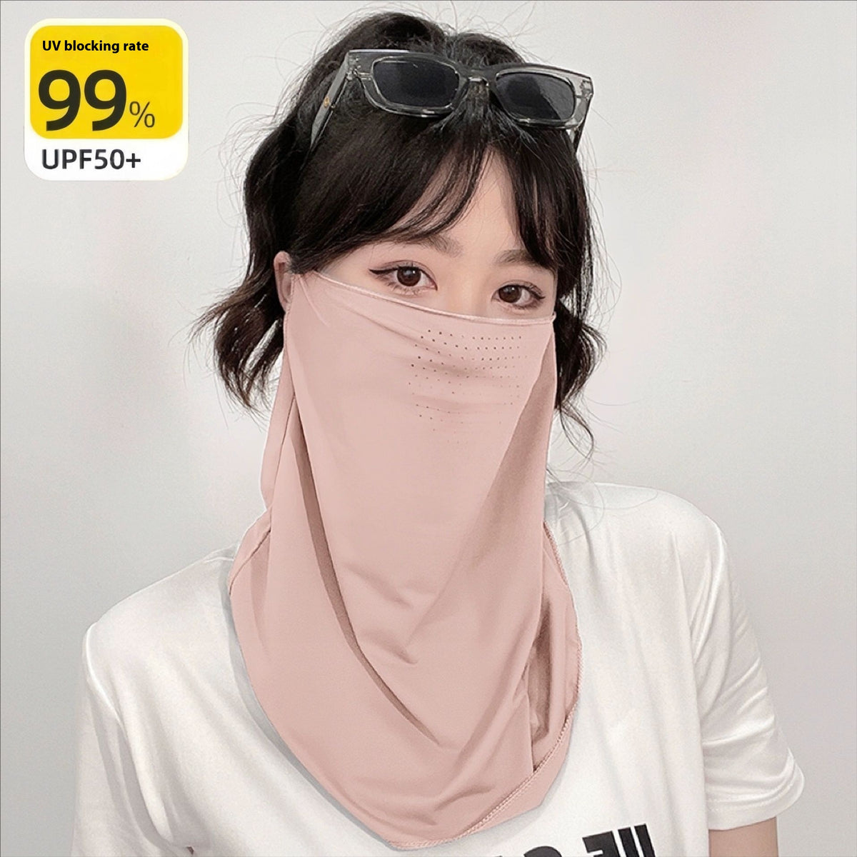Masques de cyclisme en plein air Protection solaire Voile respirante de serviette visage