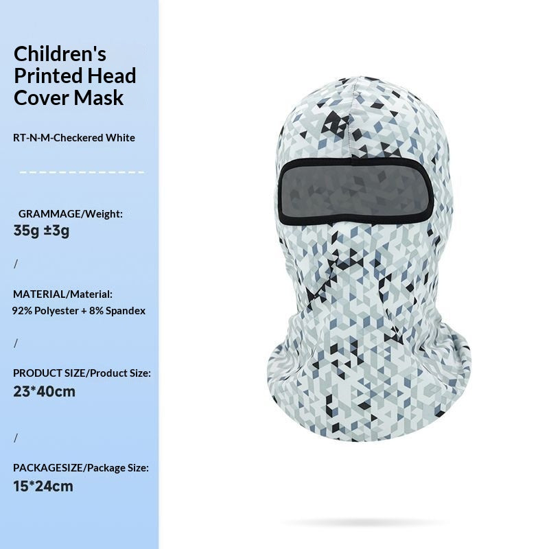 Masque d'équitation en plein air pour enfants Headgear Windproof Sports