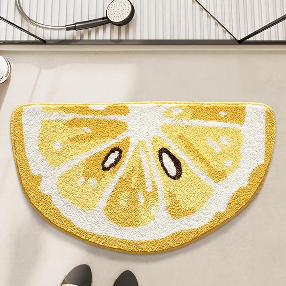 Tapis de bain aux fruits citrons